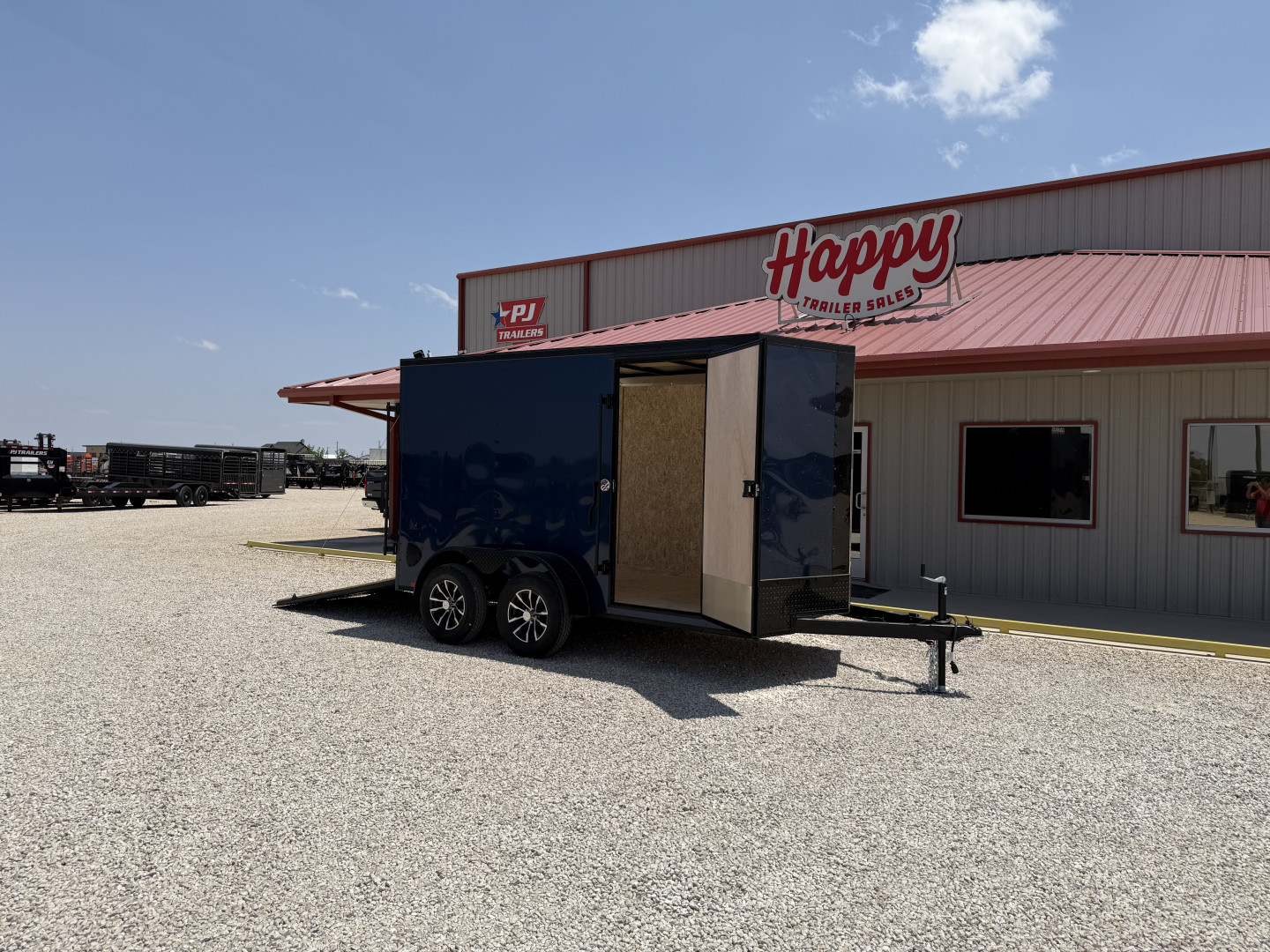 New 2025 Compass 6'x12' Enclosed Cargo Trailer - Indigo DLX