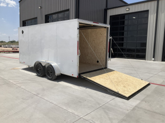 New 2025 Compass 7'x16' Enclosed Cargo Trailer - Indigo DLX