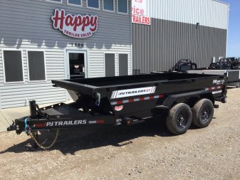 2026 PJ 83"x14' BP Tandem Axle Low Pro Telescopic Dump w/ 24" Sides - DT