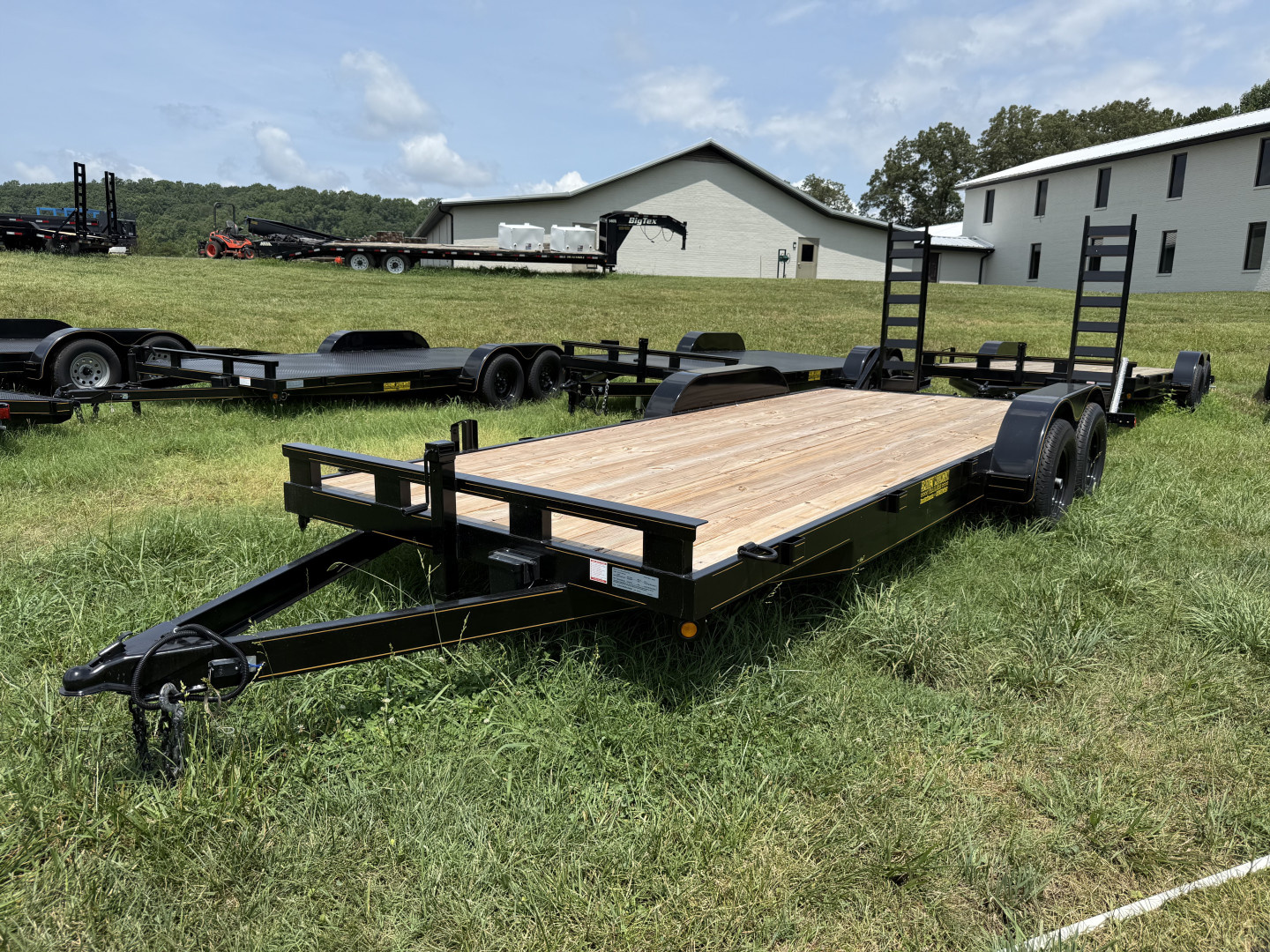 New 2025 P & T Trailers 10K 17+3 ST UP RMPS WOOD 2 BRAKE Utility Trailer