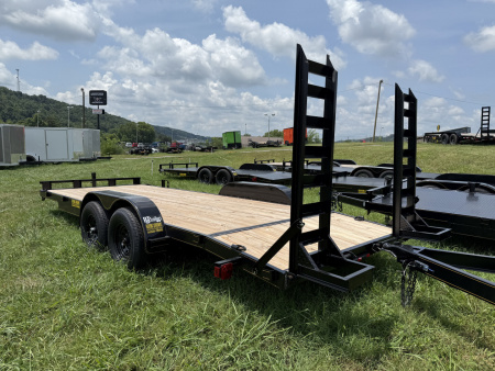 New 2025 P & T Trailers 10K 17+3 ST UP RMPS WOOD 2 BRAKE Utility Trailer