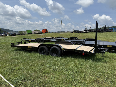 New 2025 P & T Trailers 10K 17+3 ST UP RMPS WOOD 2 BRAKE Utility Trailer