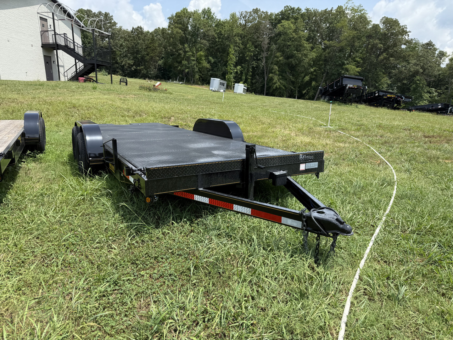 New 2025 P & T Trailers 10K 20' TILT CAR HAULER STEEL Car Hauler