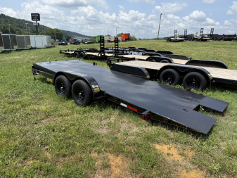 New 2025 P & T Trailers 10K 20' TILT CAR HAULER STEEL Car Hauler