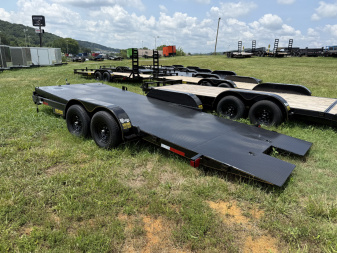 New 2025 P & T Trailers 10K 20' TILT CAR HAULER STEEL Car Hauler