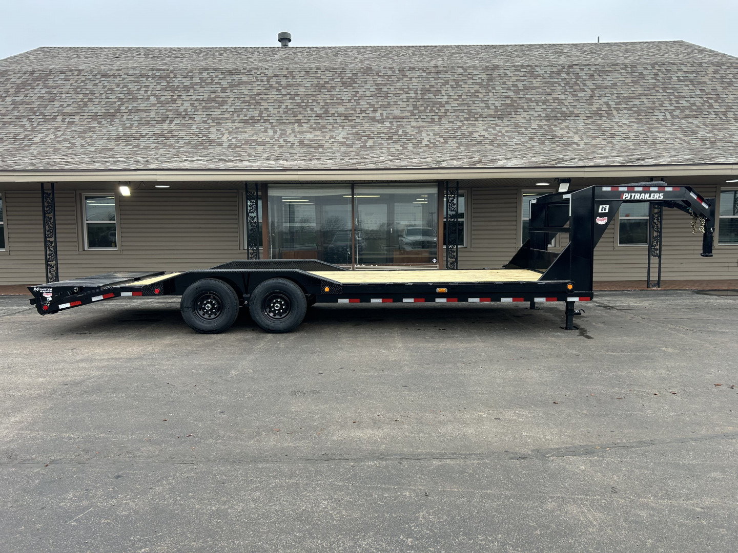 New 2026 PJ 102"x24' GN 6" Channel Super-Wide Equipment Trailer - B6