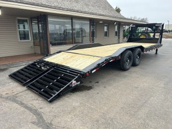 New 2026 PJ 102"x24' GN 6" Channel Super-Wide Equipment Trailer - B6