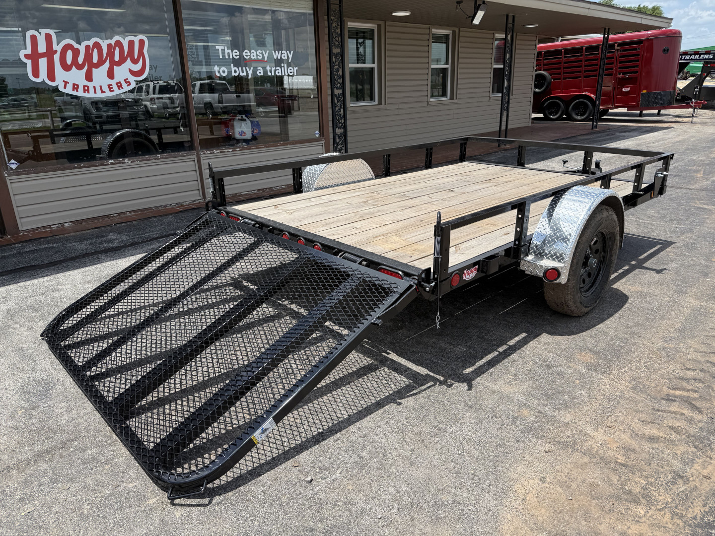 New 2025 PJ 77"x10' Single Axle Utility Trailer - U7