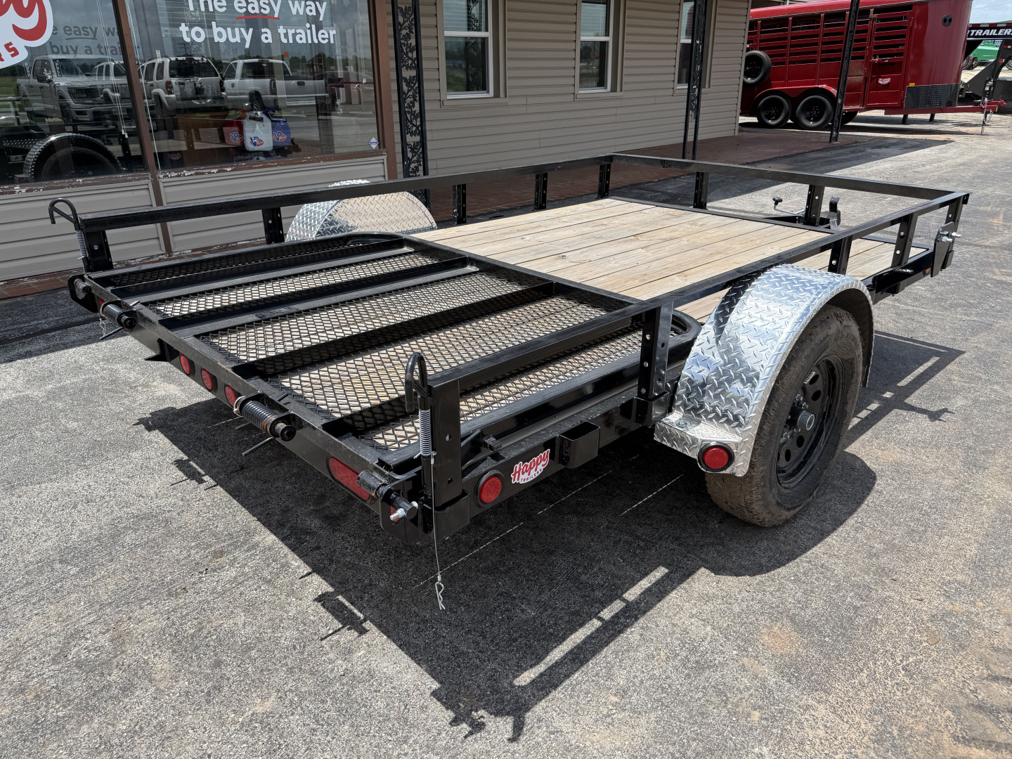 New 2025 PJ 77"x10' Single Axle Utility Trailer - U7