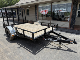 New 2025 PJ 77"x10' Single Axle Utility Trailer - U7