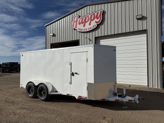 2025 Delco 6’8"x16’ BP Steel Enclosed Trailer – E7