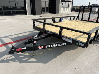 New 2026 PJ 77"x12' Single Axle Utility Trailer - U7