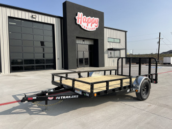 New 2026 PJ 77"x12' Single Axle Utility Trailer - U7