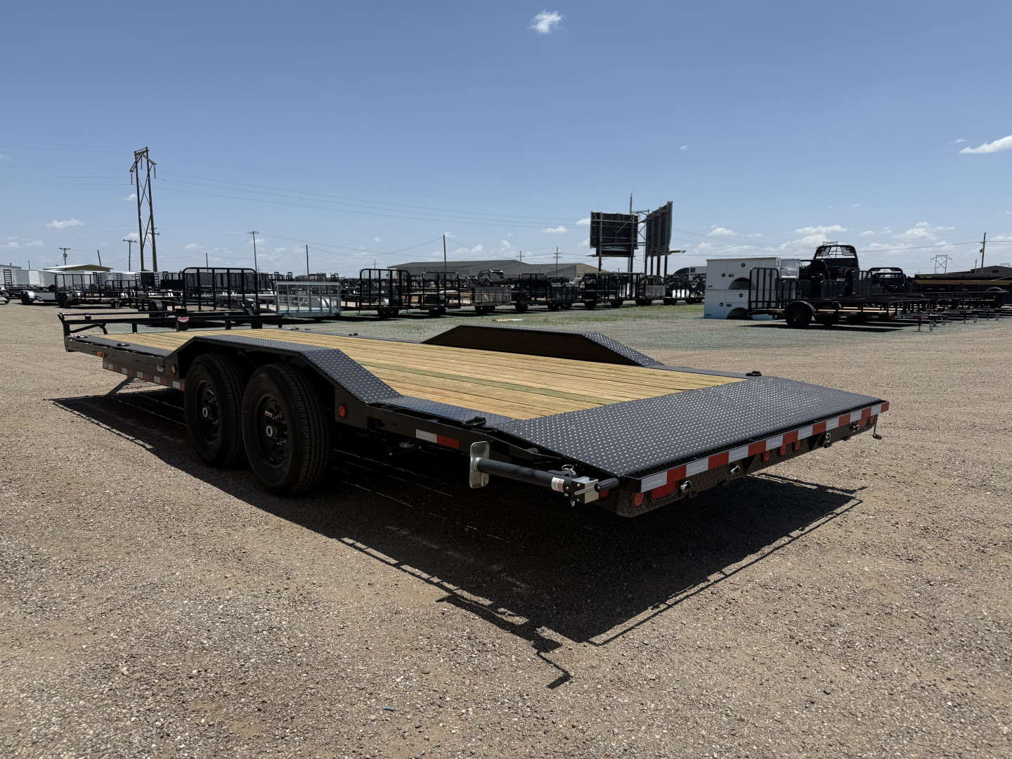 New 2026 PJ 102"x24' BP 6" Channel Super-Wide Equipment Trailer - B6