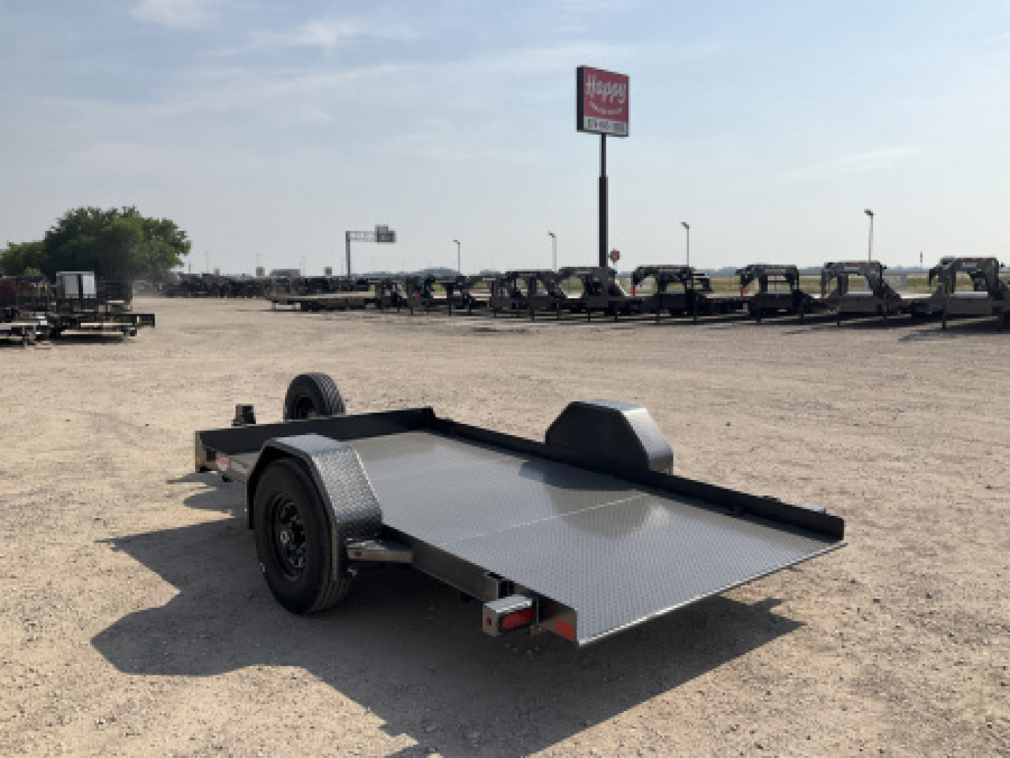 New 2025 Diamond C 77"x12' BP Single Axle Hydraulically Dampened Tilt - DSA107