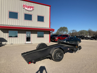 2025 Diamond C 77"x12' BP Single Axle Hydraulically Dampened Tilt - DSA107