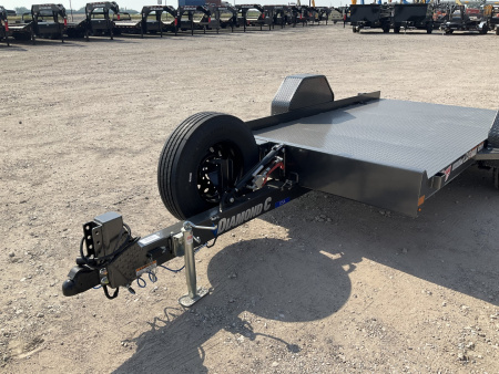 New 2025 Diamond C 77"x12' BP Single Axle Hydraulically Dampened Tilt - DSA107