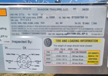 New 2025 Shadow 3H Stablemate w/windows & Escape Door