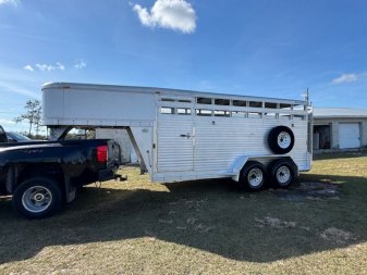 Used 2006 Exiss Trailers 15' Stock / Stock Combo Trailer