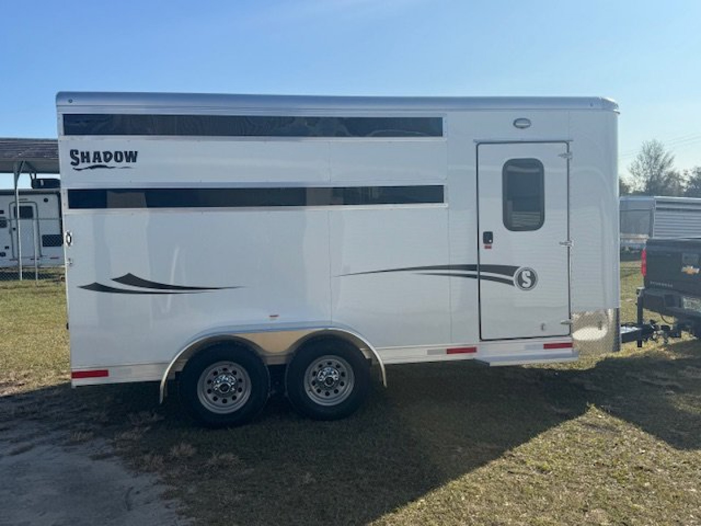 New 2025 Shadow 3H Stablemate Escape Door and Stock on Hip Side