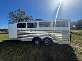 Used 2024 EXISS TRAILERS Exhibitor 720W with AC BP IN STOCK Stock / Stock Combo Trailer