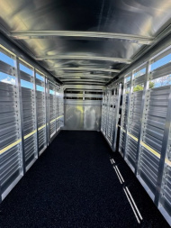 New 2025 Exiss Trailers Stock 7024 Show Cattle Trailer