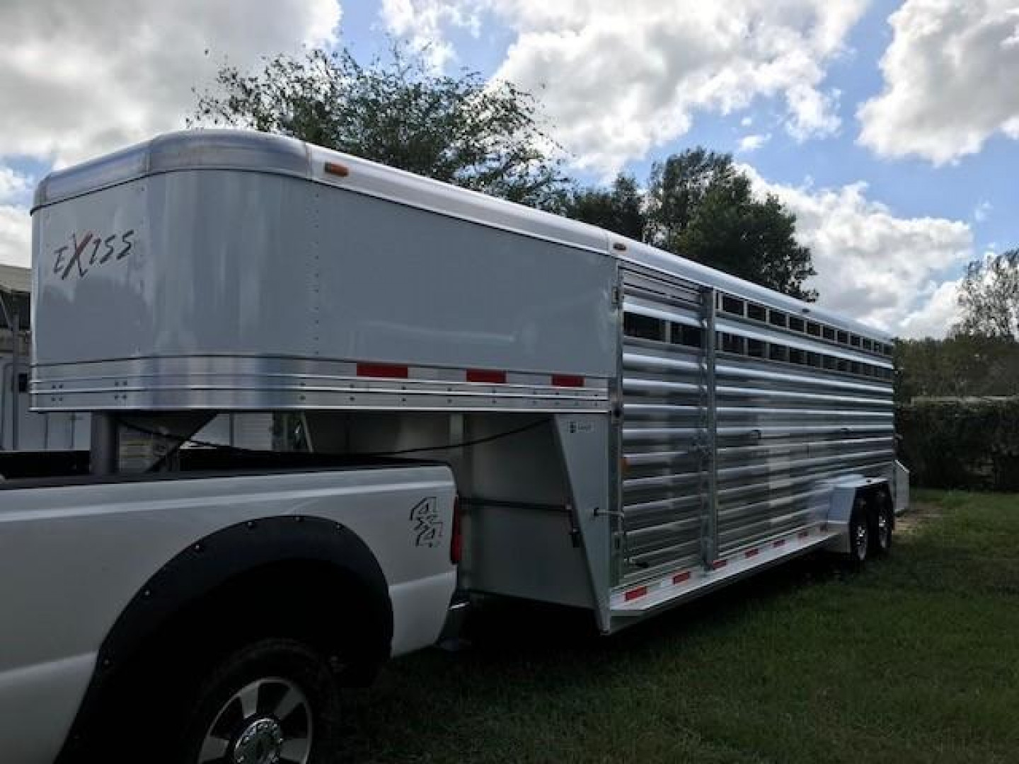 New 2025 EXISS TRAILERS STK 7024 Stock Trailer Stock / Stock Combo Traile