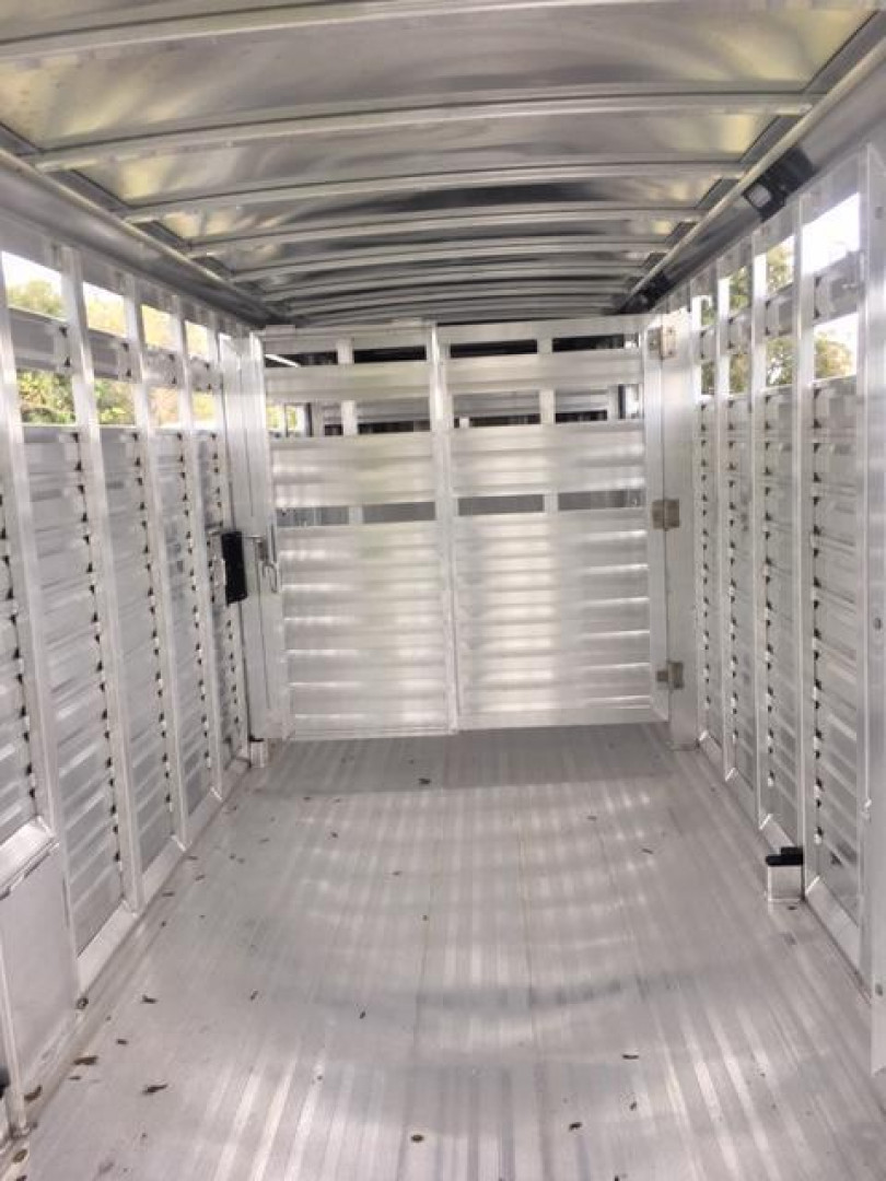 New 2025 EXISS TRAILERS STK 7024 Stock Trailer Stock / Stock Combo Traile