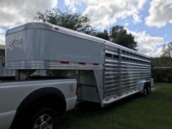 New 2025 EXISS TRAILERS STK 7024 Stock Trailer Stock / Stock Combo Traile