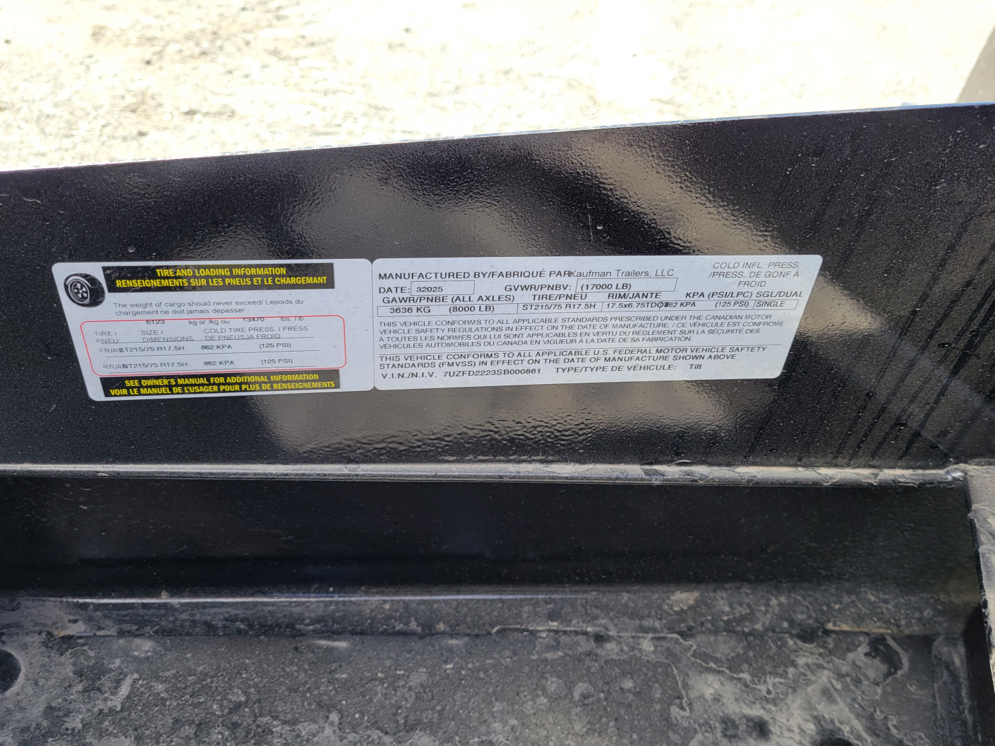 New 2025 Kaufman Trailers Deluxe Equipment Tilt Trailer