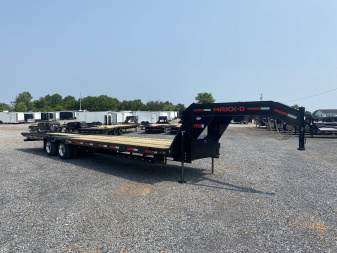 New 2026 MAXXD 102"X34' 30k Hyd Dove Gooseneck Trailer *22K Winch*
