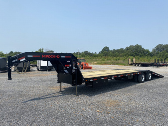 New 2026 MAXXD 102"X34' 30k Hyd Dove Gooseneck Trailer *22K Winch*