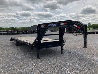 Used 2015 Load Trail 102"X30' 14k Gooseneck Flatbed Trailer