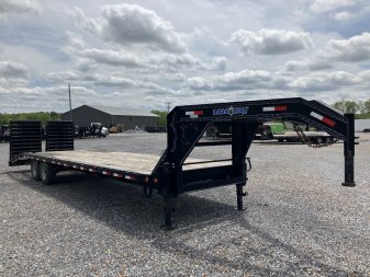 Used 2015 Load Trail 102"X30' 14k Gooseneck Flatbed Trailer