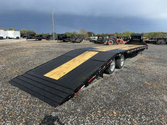 New 2025 MAXXD 102"X40' 40K *ENGINEERED FRAME* HYD DOVE Gooseneck Flatbed Trailer *AIR RIDE*