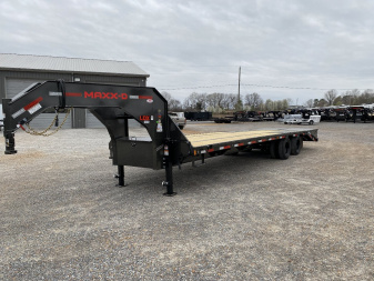 New 2025 MAXXD Gooseneck Flatbed Trailer | 102" x 30' 25.9K GVWR