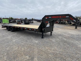 New 2025 MAXXD 102"X30' 22.5K Gooseneck Flatbed Trailer *ENGINEERED FRAME*