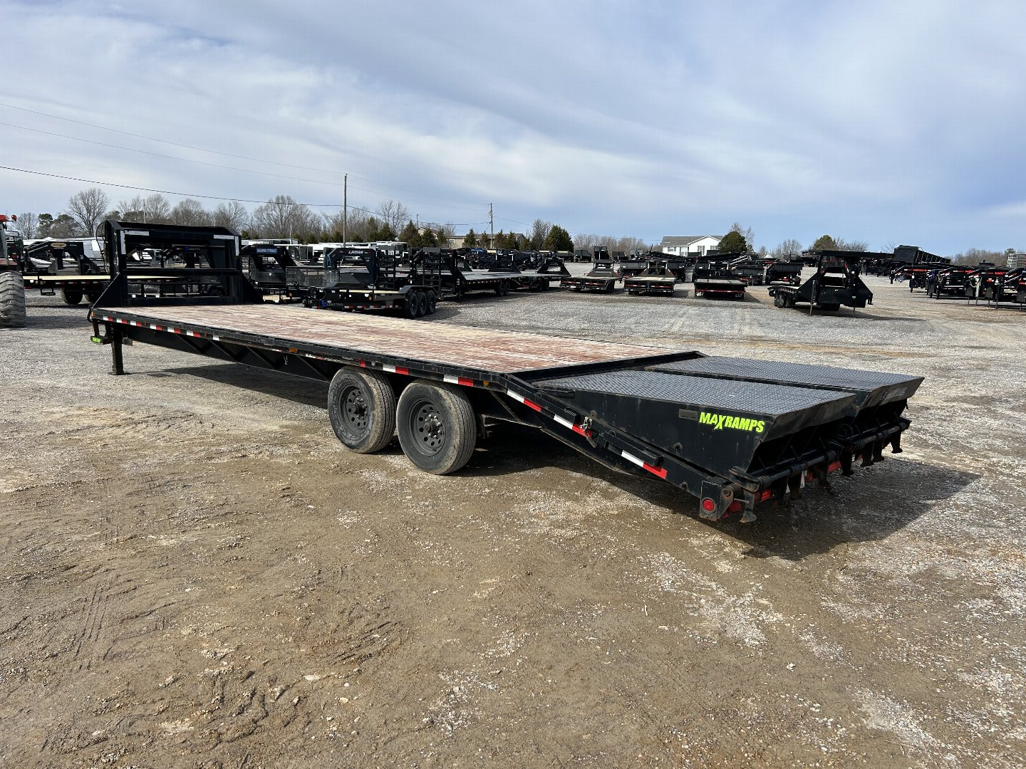 Used 2021 Load Trail 102" x 30' 14k Gooseneck Trailer