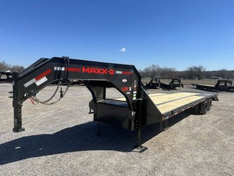 New 2025 MAXXD 102"X32' 25.9K Gooseneck Flatbed Trailer *ENGINEERED FRAME*