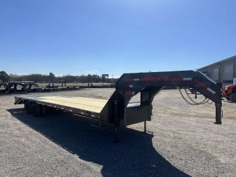 New 2025 MAXXD 102"X32' 25.9K Gooseneck Flatbed Trailer *ENGINEERED FRAME*