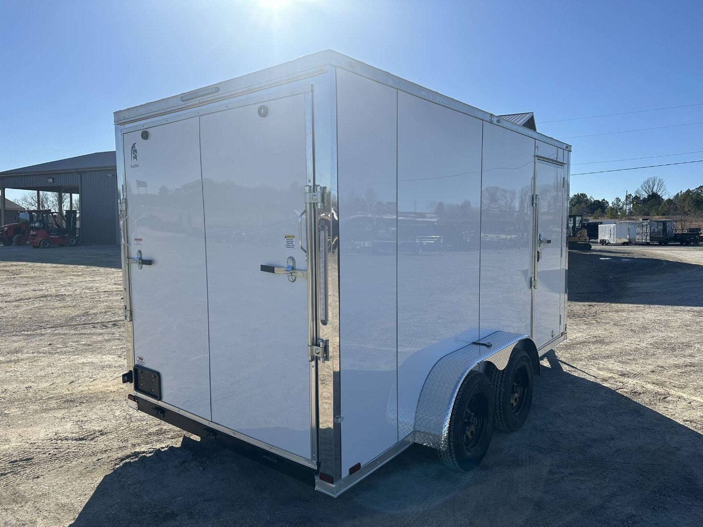 New 2025 Spartan 7'x14' 7k Enclosed Trailer *SCREWLESS POLYCORE*
