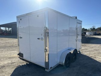 New 2025 Spartan 7'x14' 7k Enclosed Trailer *SCREWLESS POLYCORE*