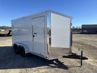 New 2025 Spartan 7'x14' 7k Enclosed Trailer *SCREWLESS POLYCORE*