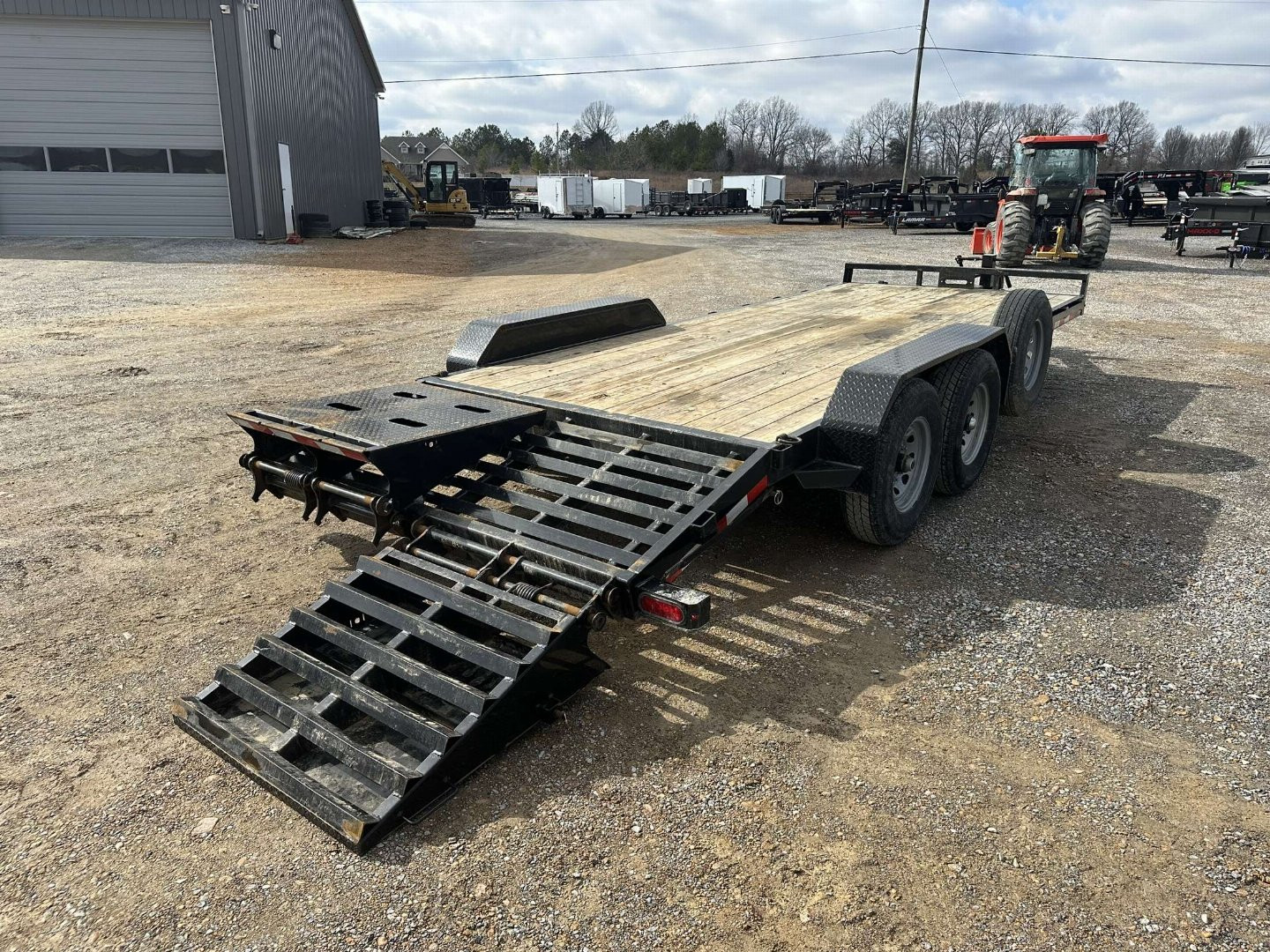 Used 2024 Sure-Trac 83"x20' 14k Equipment Trailer