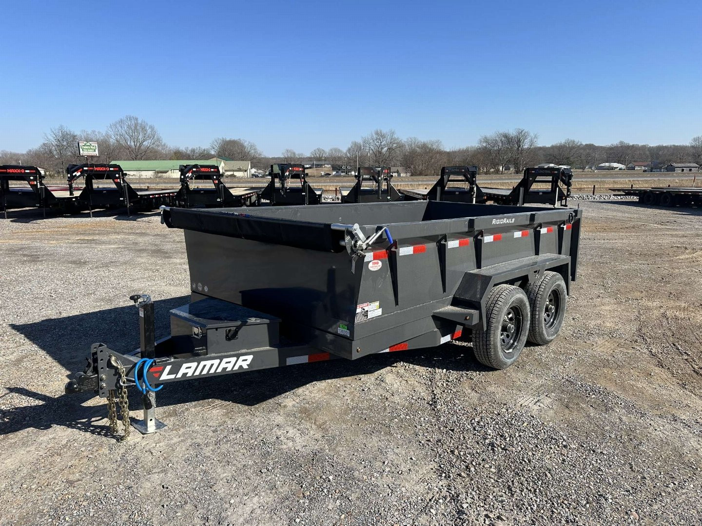 New 2025 Lamar 77"x12' 10k Dump Trailer