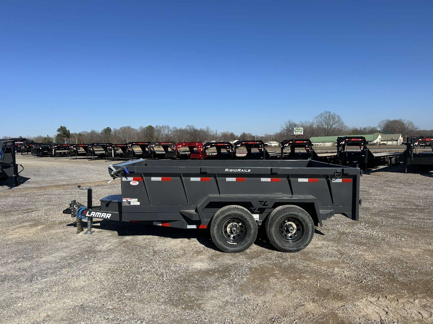 New 2025 Lamar 77"x12' 10k Dump Trailer