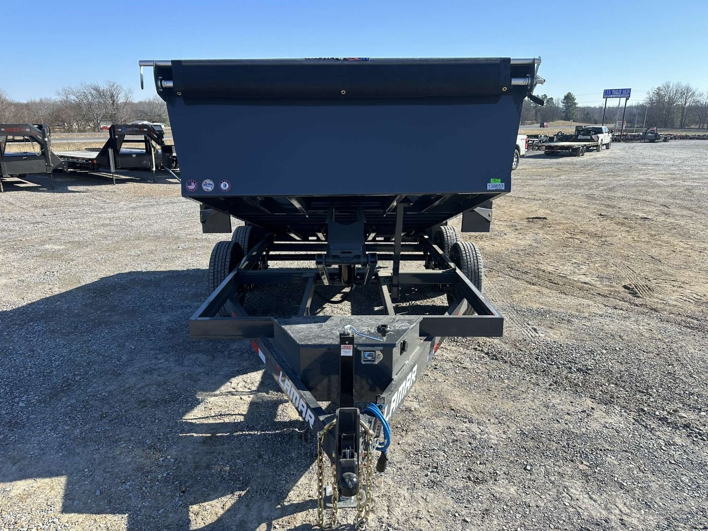 New 2025 Lamar 77"x12' 10k Dump Trailer