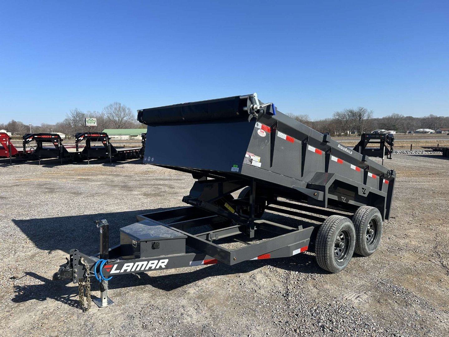 New 2025 Lamar 77"x12' 10k Dump Trailer