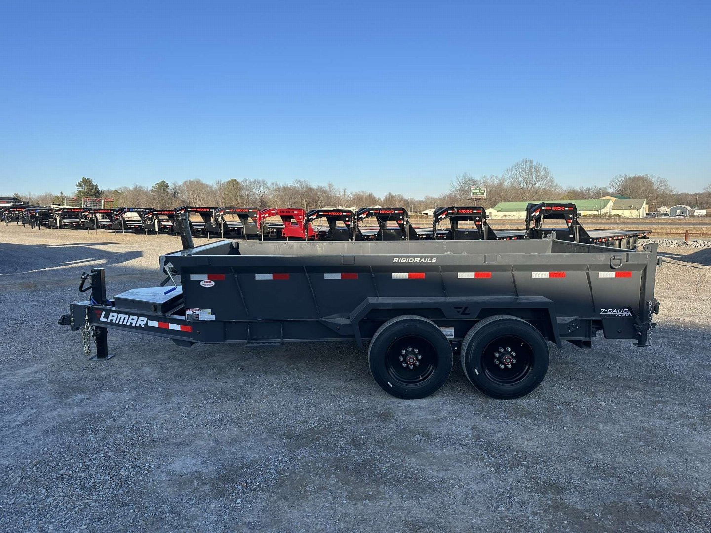New 2025 Lamar 83" x 14' 16k Low-Pro Dump Trailer
