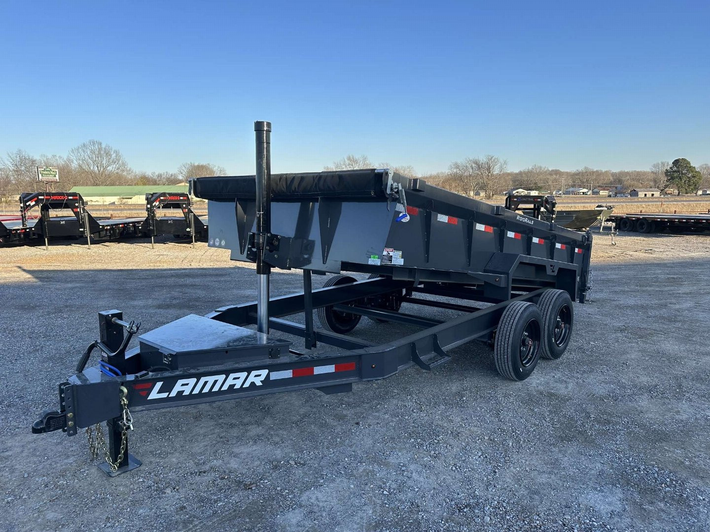 New 2025 Lamar 83" x 14' 16k Low-Pro Dump Trailer